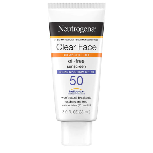 Neutrogena Clear Face Oil-Free Sunscreen, SPF 50
