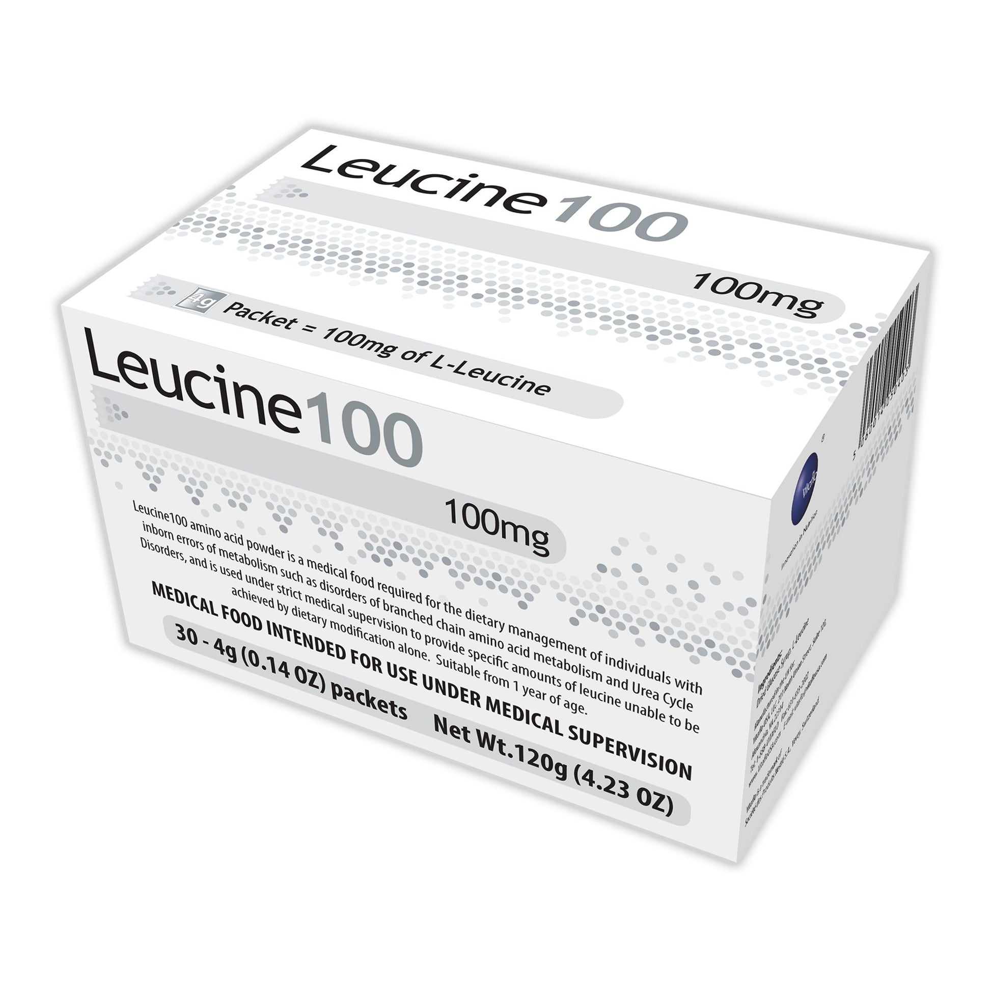 Oral Supplement Leucine 100 Unflavored Powder 4 Gram Individual Packet
