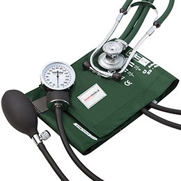 Reusable Aneroid / Stethoscope Set McKesson Brand 23 to 33 cm Adult Cuff Dual Head Sprague Stethoscope Pocket Aneroid