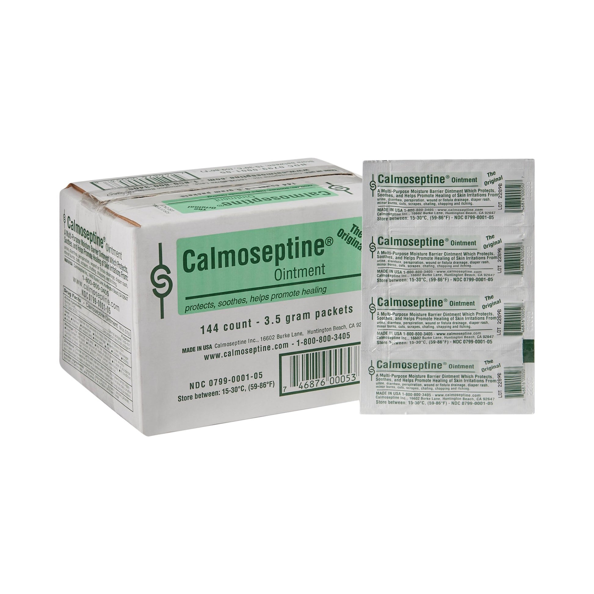 Calmoseptine Moisture Barrier Scented Ointment, 0.125-ounce Individual Packets