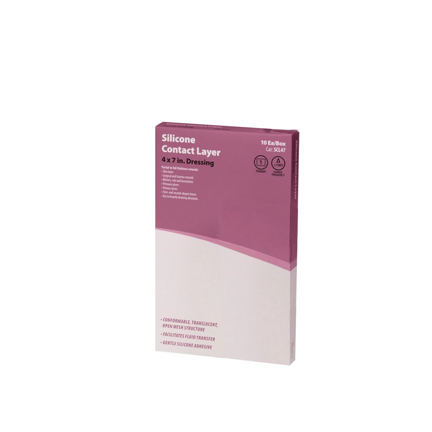Cardinal Health™ Wound Contact Layer Dressing, 4 x 7 Inch