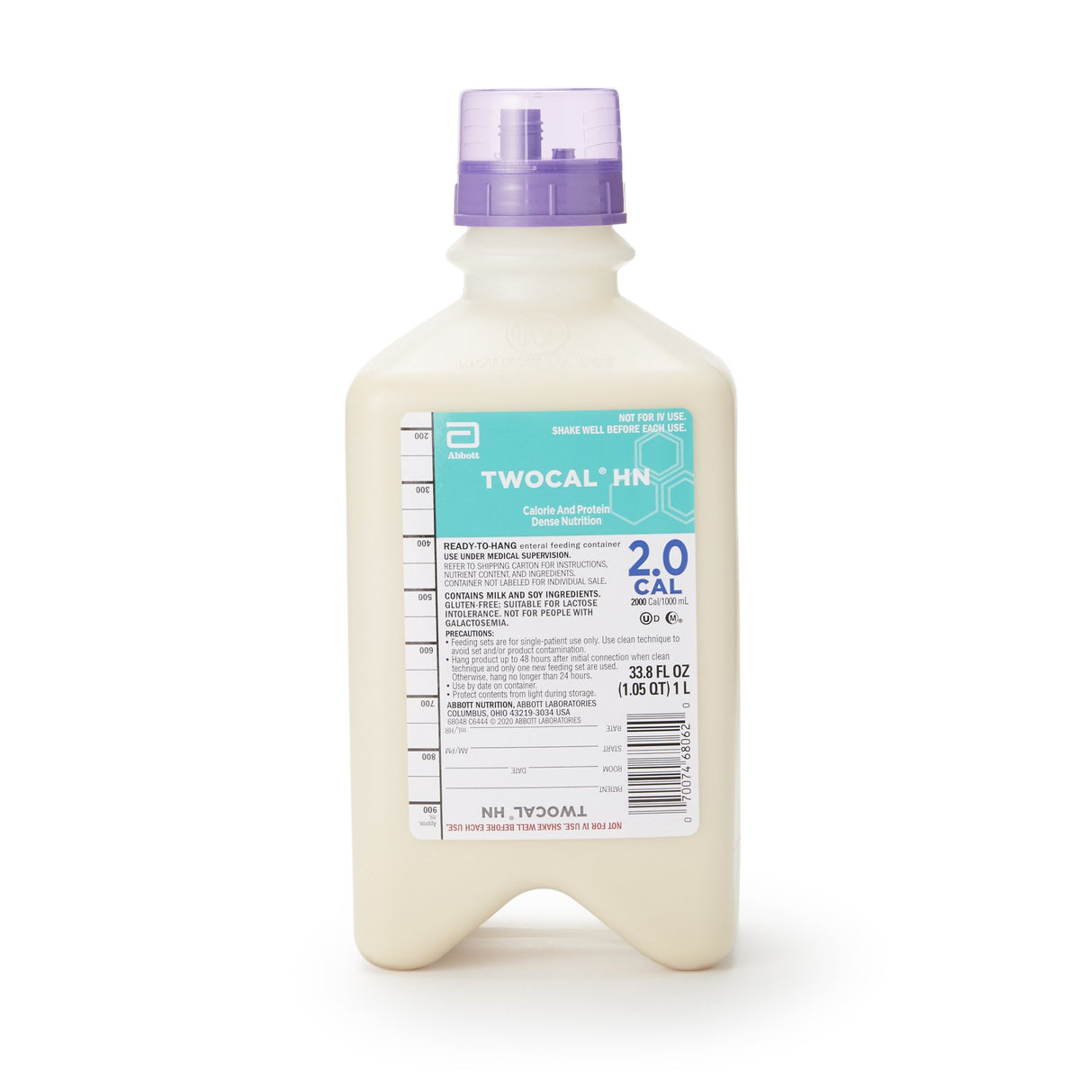 TwoCal HN Tube Feeding Formula, 1 Liter Ready to Hang Bottle – SurfMed