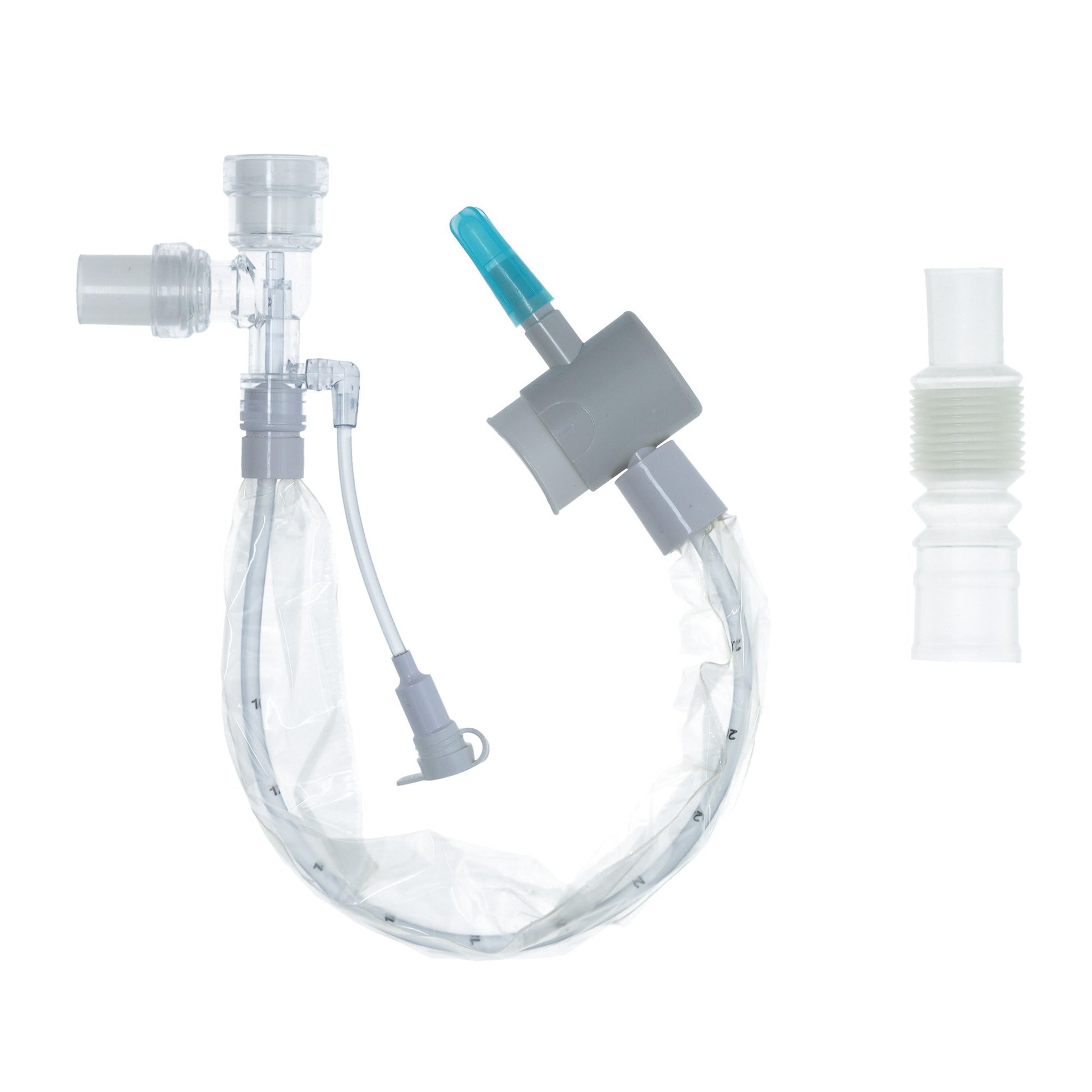 Closed Suction Catheter Ballard Trach Care Tracheostomy Type Double Swivel Elbow Style Thumb Valve Vent 12 Fr. Sterile
