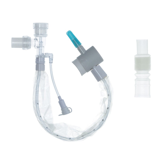 Closed Suction Catheter Ballard Trach Care Tracheostomy Type Double Swivel Elbow Style Thumb Valve Vent 12 Fr. Sterile