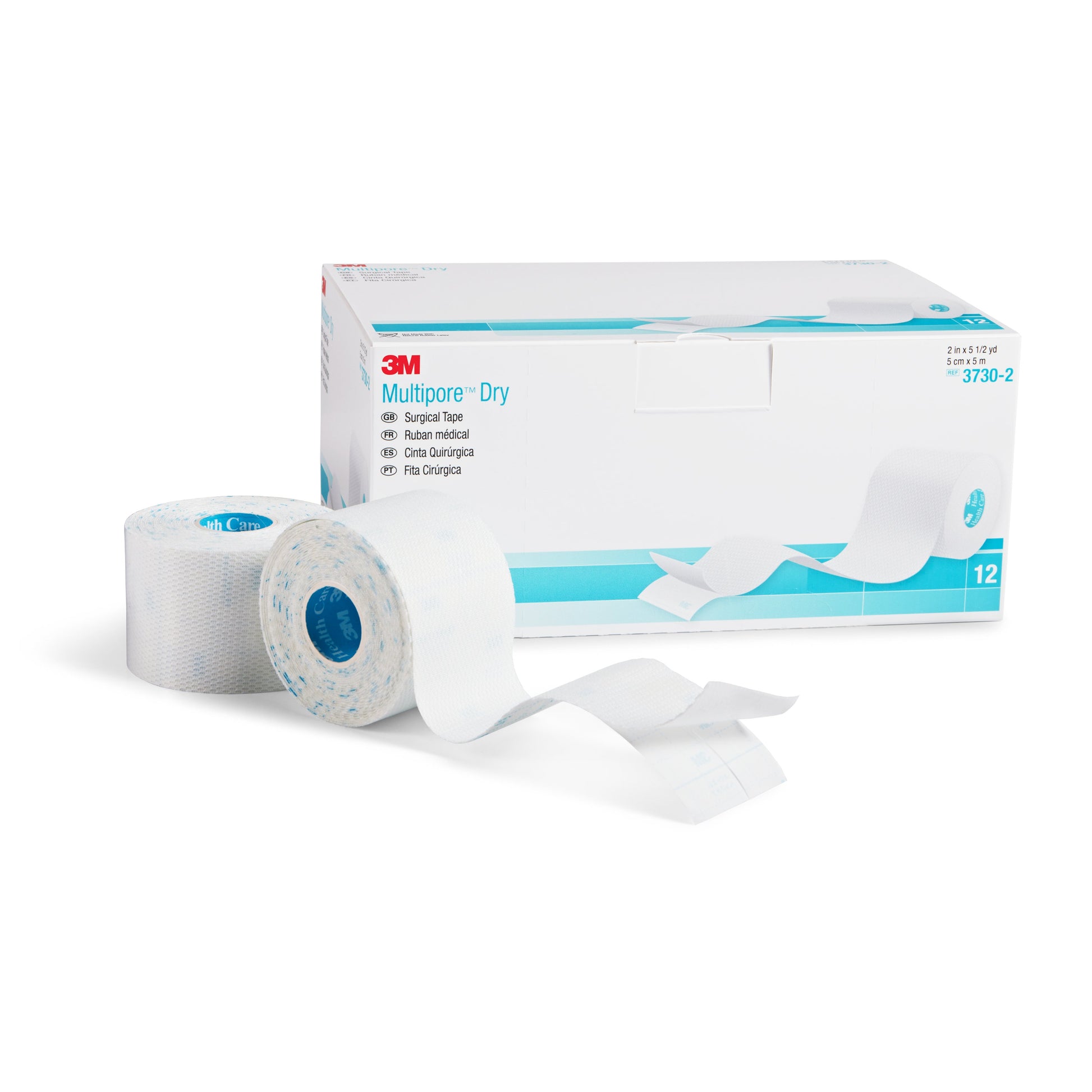 3M™ Multipore™ Dressing Retention Tape with Liner, 2 Inch x 5-1/2 Yard, White