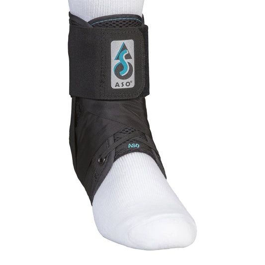 Ankle Support ASO 2X-Small Hook and Loop Strap Closure / Lace-Up Foot