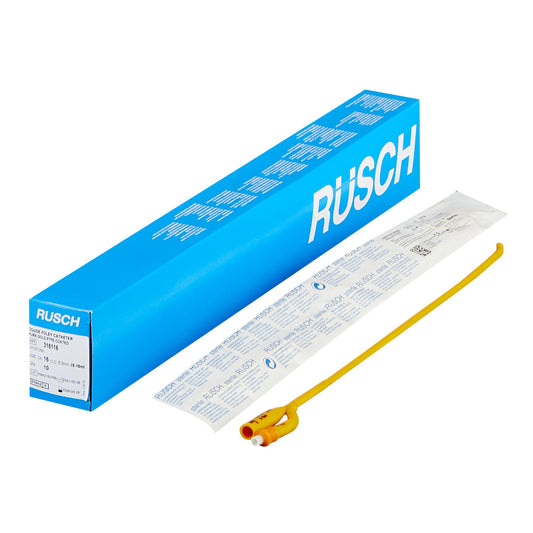 Rüsch PureGold Foley Catheter, 16 Fr., 5 cc, Coud