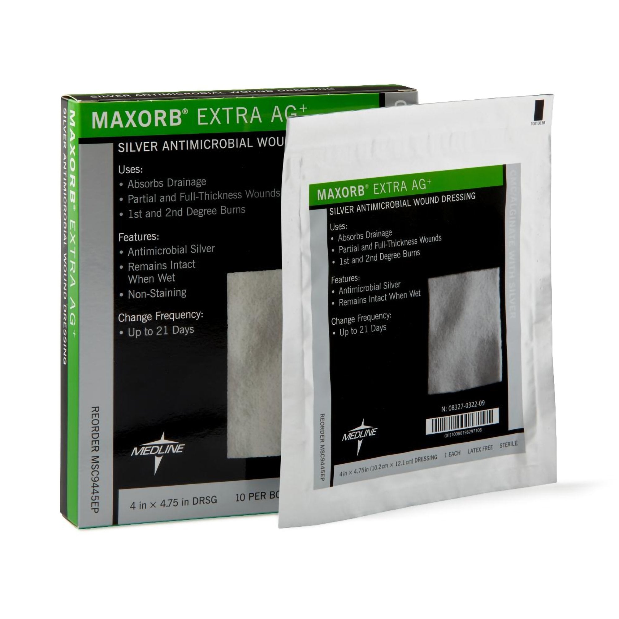 Maxorb Iii Maxorb Extra Ag+ Calcium Alginate Dressing with Silver, 4 x 4 Inch ...