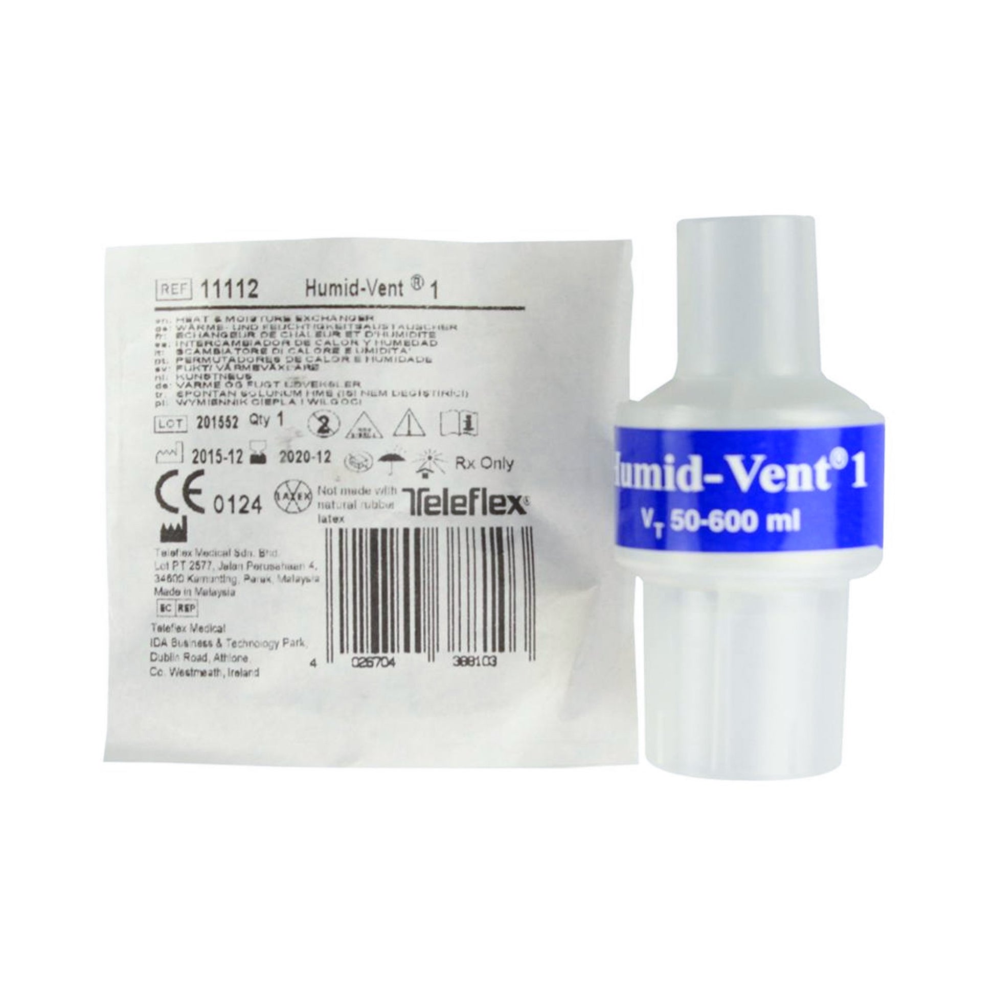 Humid-Vent 1 Heat Moisture Exchanger, Without CO2 Port