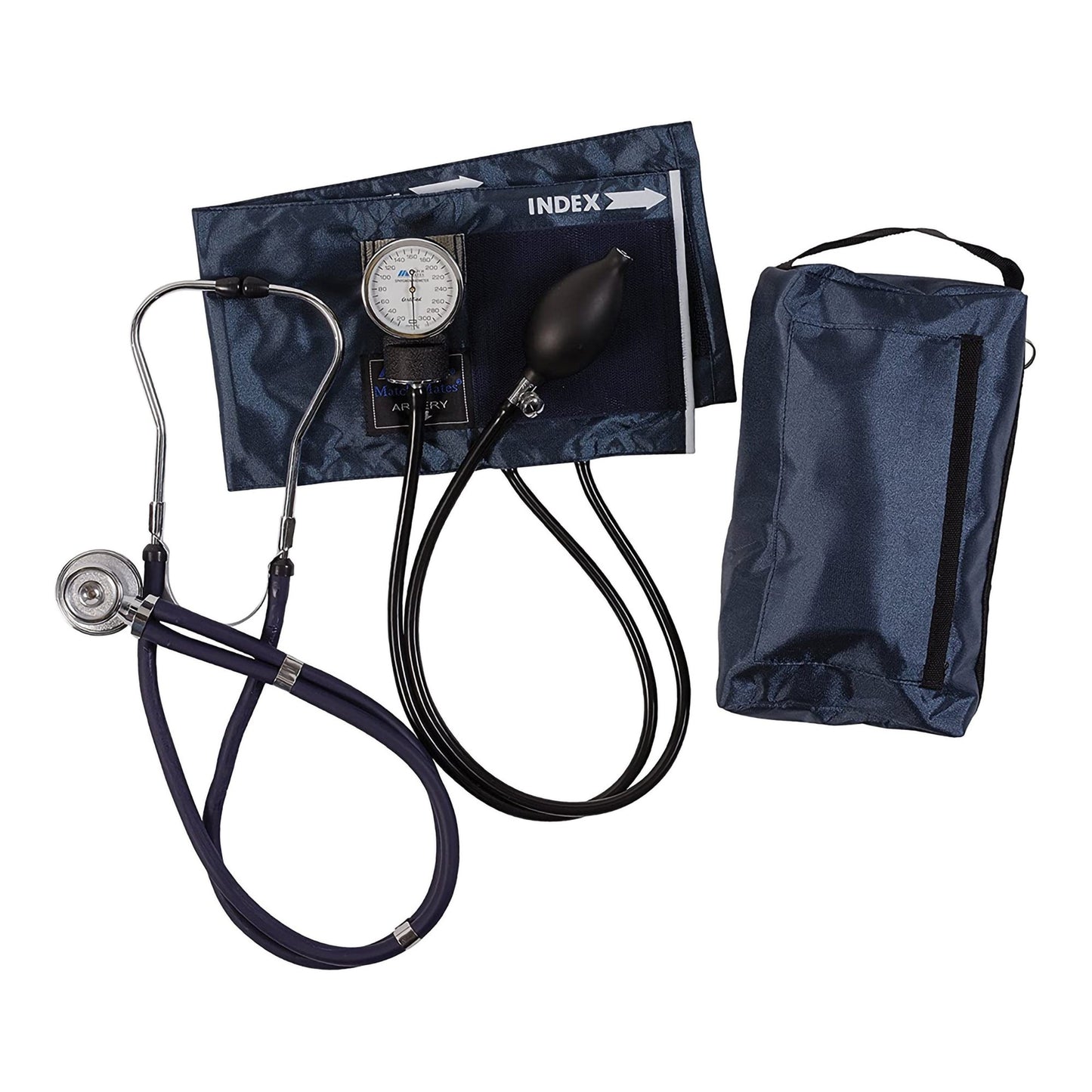 Mabis MatchMates Aneroid Sphygmomanometer and Stethoscope Blood Pressure Kit