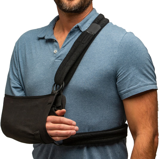 Shoulder Immobilizer GUS Small Cotton / Polyester Waist Strap / Shoulder Strap Padded Left or Right Arm