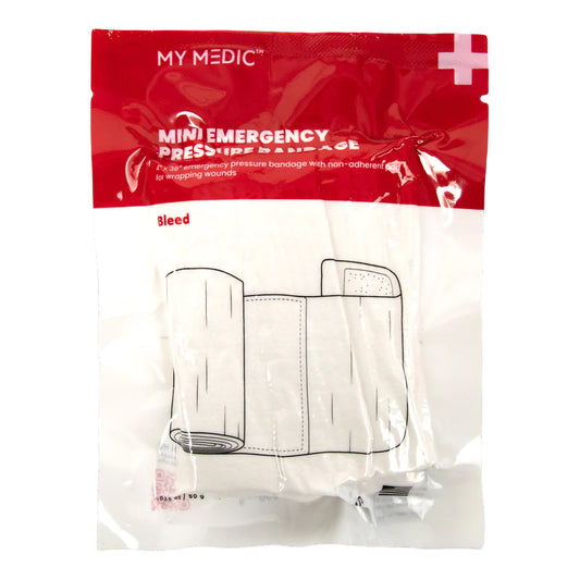 Trauma Pressure Dressing with Wrap My Medic™ 4 X 36 Inch Hook and Loop Closure White Sterile Standard Compression