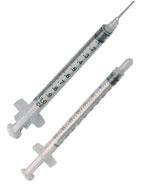 Exel International Tuberculin Syringe, 1 mL