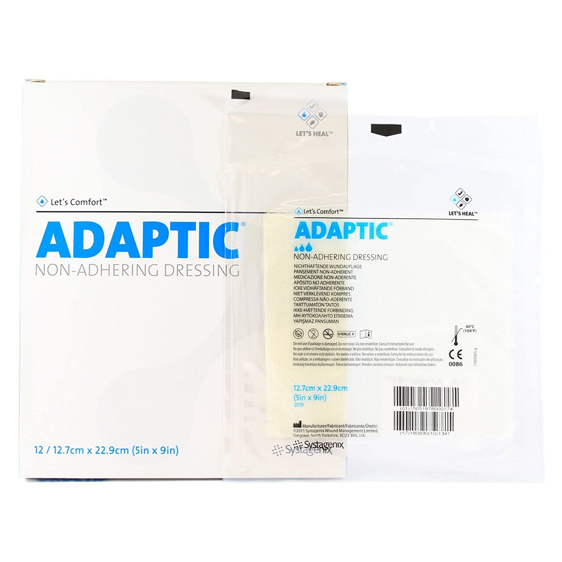 3M™ Adaptic™ Oil Emulsion Impregnated Dressing, 5 x 9 Inch