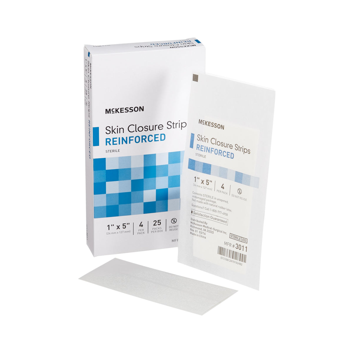 McKesson Skin Closure Reinforced Strip, 1 X 5 Inch – SurfMed
