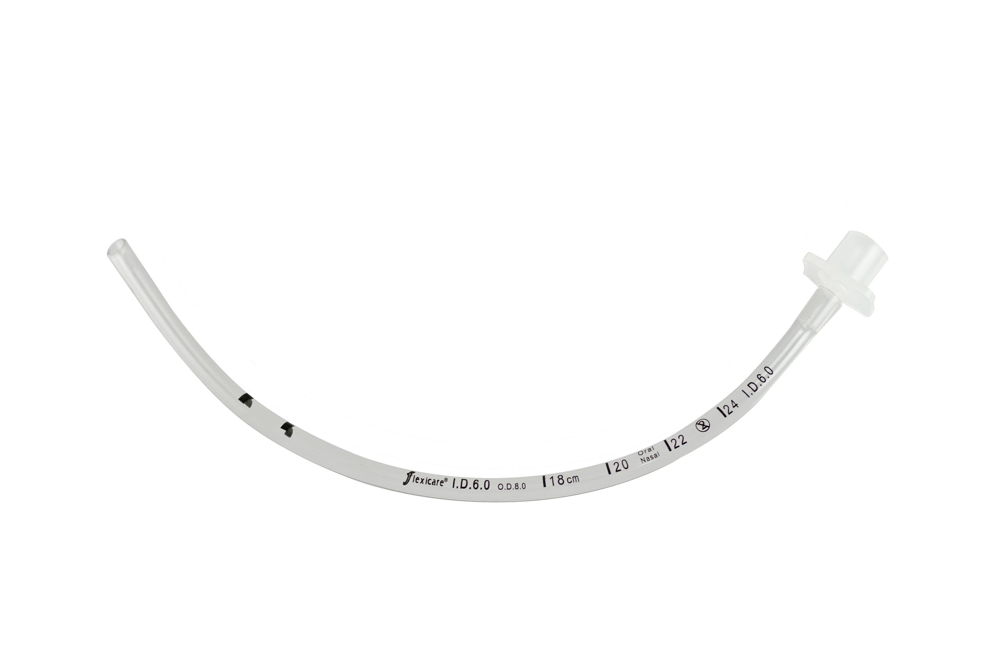 Uncuffed Endotracheal Tube Flexicare VentiSeal Curved 2.5 mm ID Neonate Murphy Eye