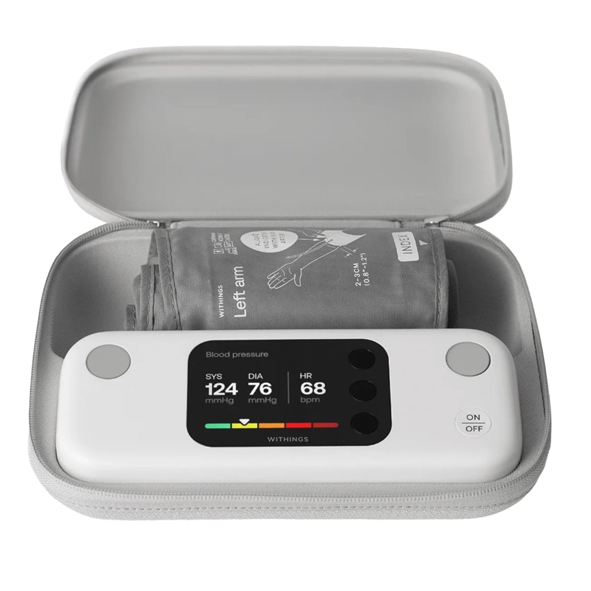 Digital Blood Pressure Monitor Withings Adult Cuff Nylon Cuff Mobile