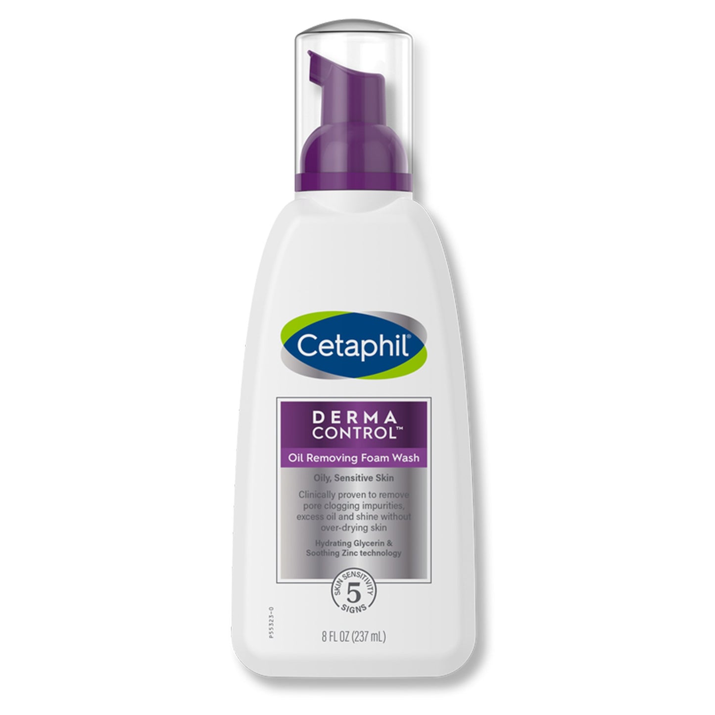 Facial Cleanser Cetaphil Derma Control™ Oil Removing Foaming 8 oz. Pump Bottle Gentle Scent