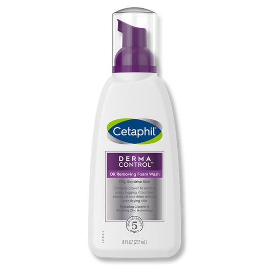 Facial Cleanser Cetaphil Derma Control™ Oil Removing Foaming 8 oz. Pump Bottle Gentle Scent