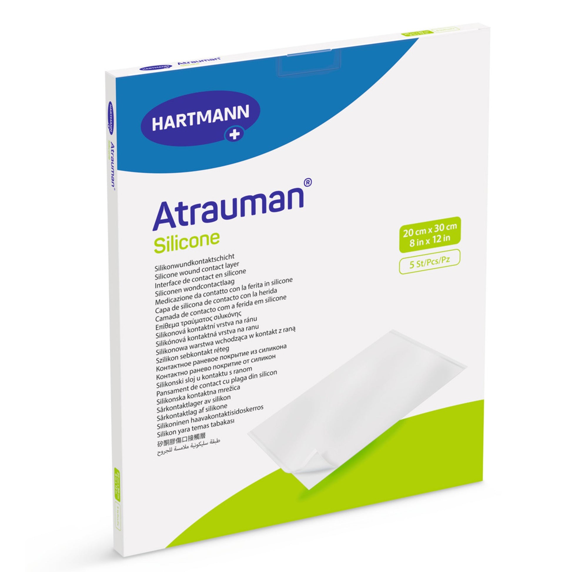 Atrauman Silicone Sterile Wound Contact Layer Dressing, 8 X 12 Inch