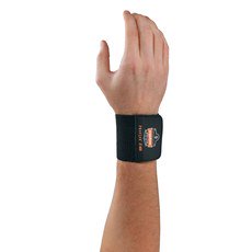 Wrist Support ProFlex 400 Universal Wraparound / Wristlet Elastic Left or Right Wrist Black One Size Fits Most