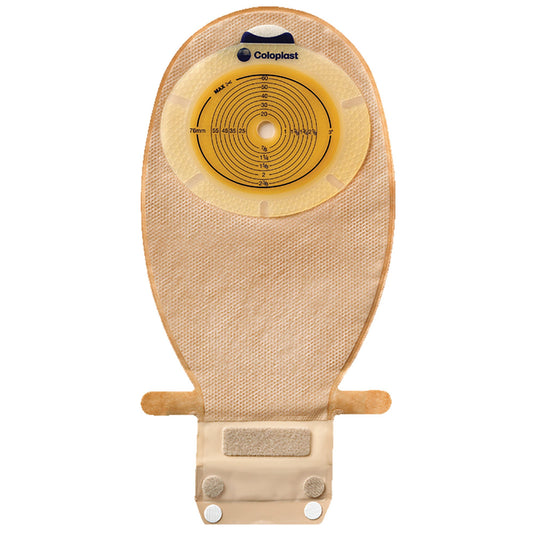 SenSura Flat 1-Piece Transparent Colostomy Pouch, 10 – 76mm stomas