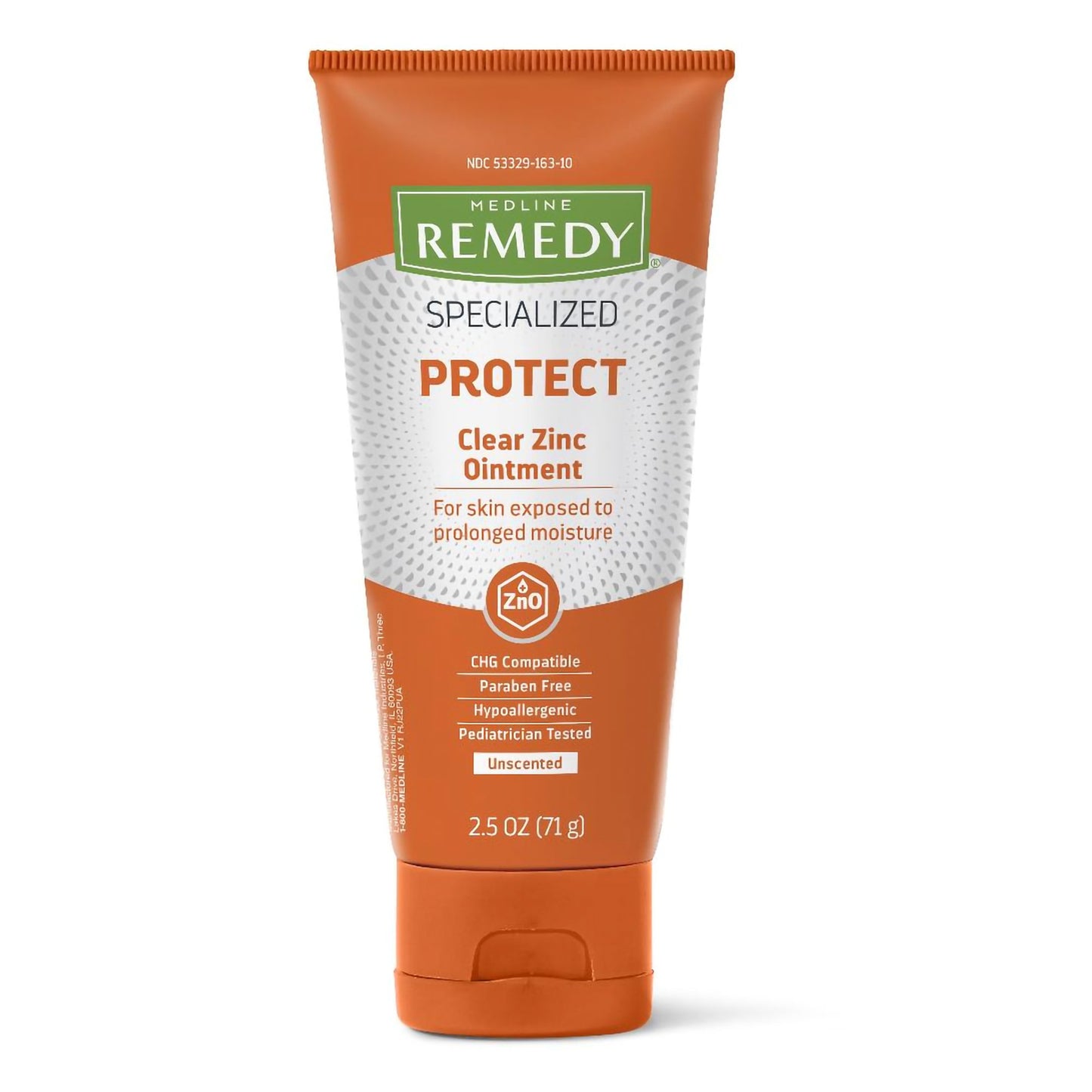 Skin Protectant Medline Remedy Specialized Protect 2.5 oz. Tube Unscented Ointment CHG Compatible