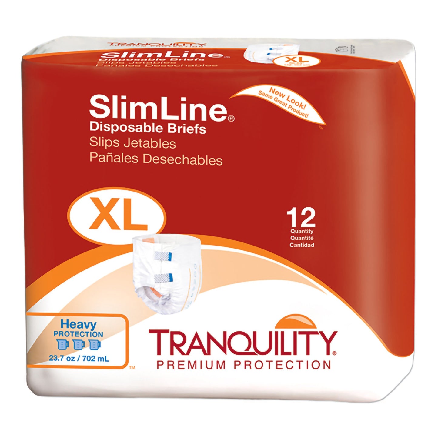 Tranquility SlimLine Heavy Protection Incontinence Brief, Extra Large
