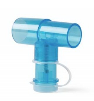 Valved Tee Adapter For Inline Medication Delivery