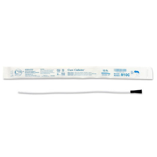 Cure Catheter™ Urethral Catheter, 10 Fr., Male, Coud