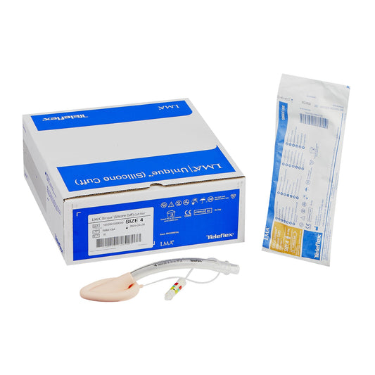 Straight Laryngeal Mask LMA Unique™ (Silicone Cuff) Size 4 30 mL Cuff Silicone Single Patient Use Sterile