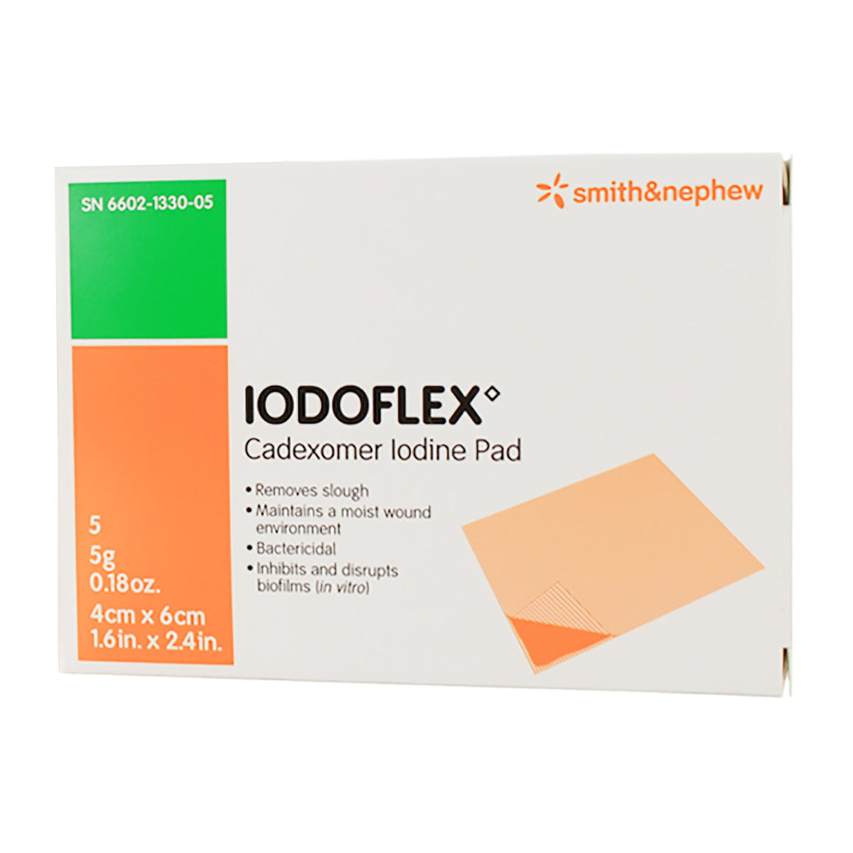 Iodoflex Iodophor Impregnated Dressing, 1.5 x 2.375 Inch – SurfMed