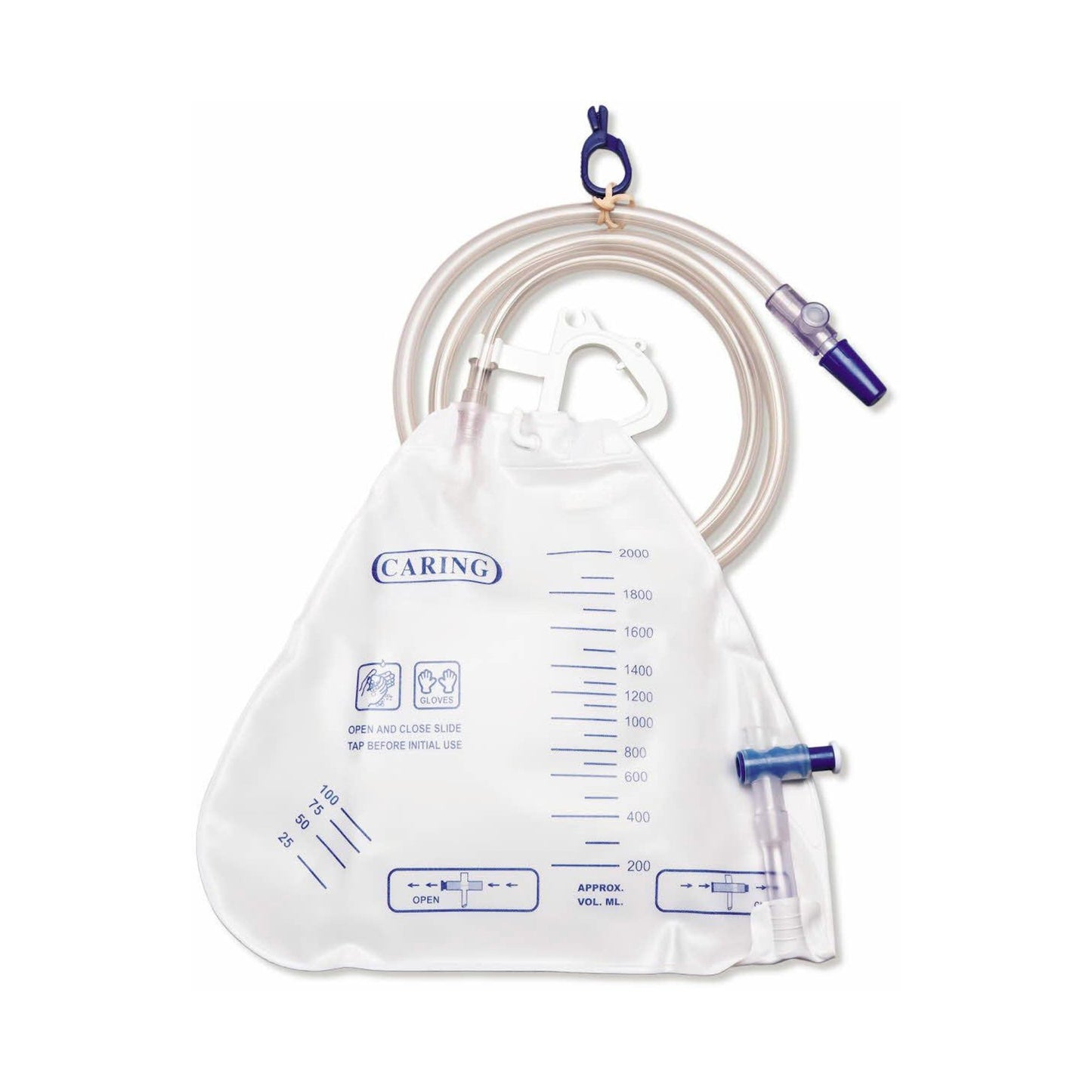 Medline Urinary Drain Bag With Anti-Kink Drain Tube