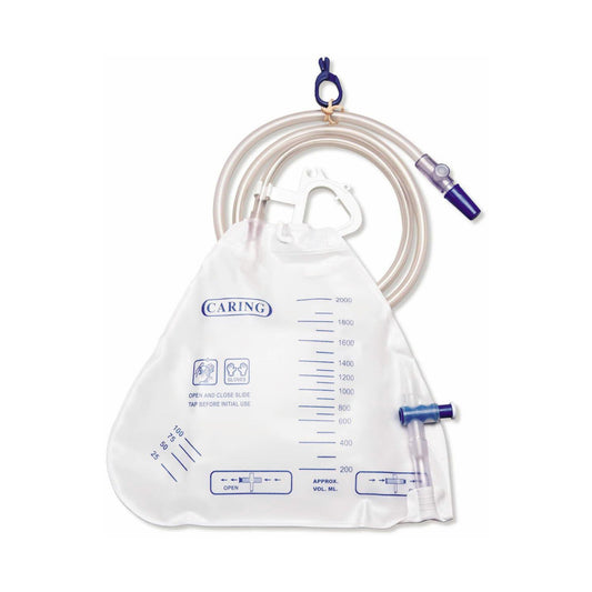 Medline Urinary Drain Bag With Anti-Kink Drain Tube
