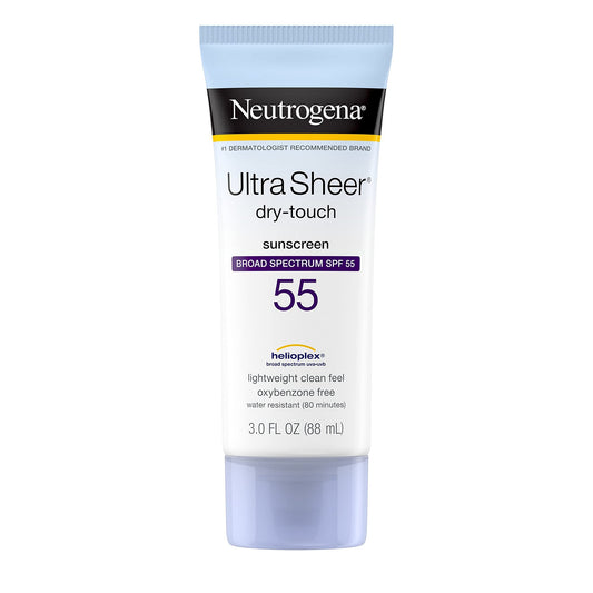 Neutrogena Ultra Sheer Dry-Touch Sunscreen Lotion, SPF 55, 3-ounce Tube