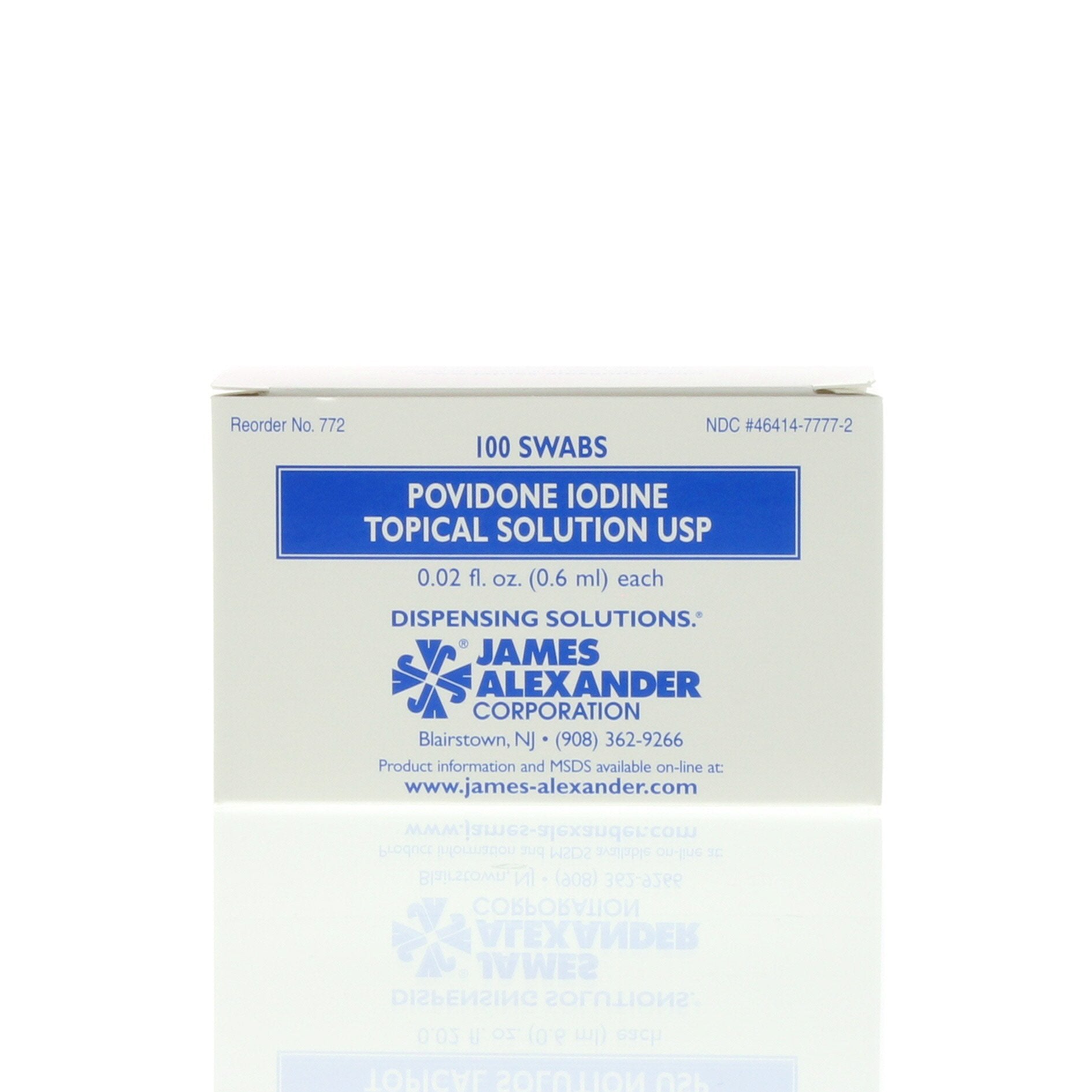 James Alexander Corporation Povidone Iodine Swabs