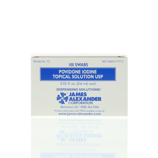 James Alexander Corporation Povidone Iodine Swabs