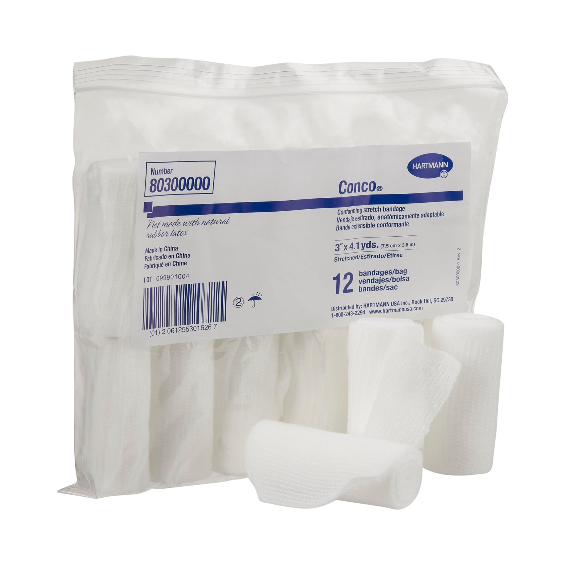Conco Conforming Bandage, 3 Inch x 4-1/10 Yard, 1-Ply