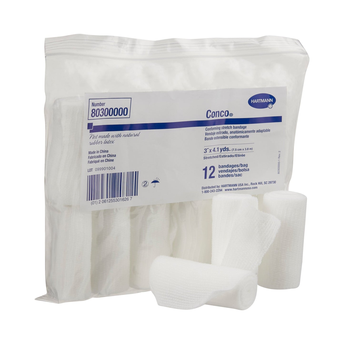 Conco Conforming Bandage, 3 Inch x 4-1/10 Yard, 1-Ply