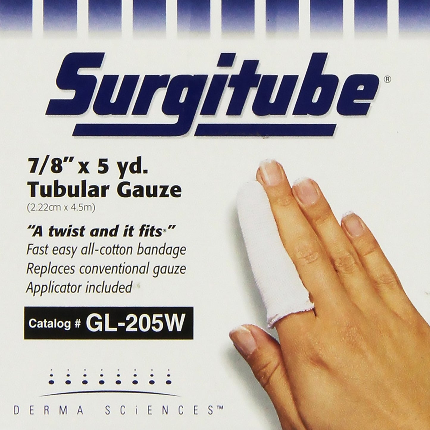 Surgitube Tubular Retainer Dressing, Size 2, 7/8 Inch x 5 Yard