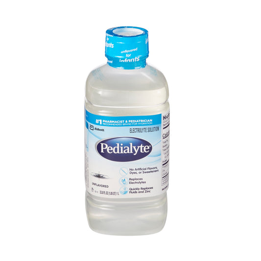 Pedialyte Electrolyte Solution Unflavored, 1 Liter Bottle