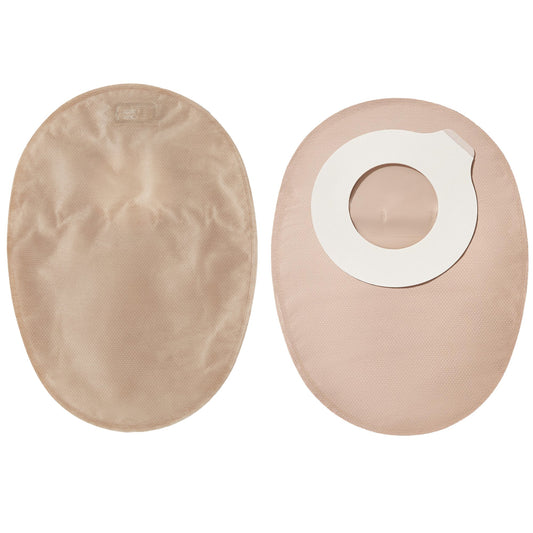 Esteem synergy+ Two-Piece Closed End Transparent Ostomy Pouch, Medium