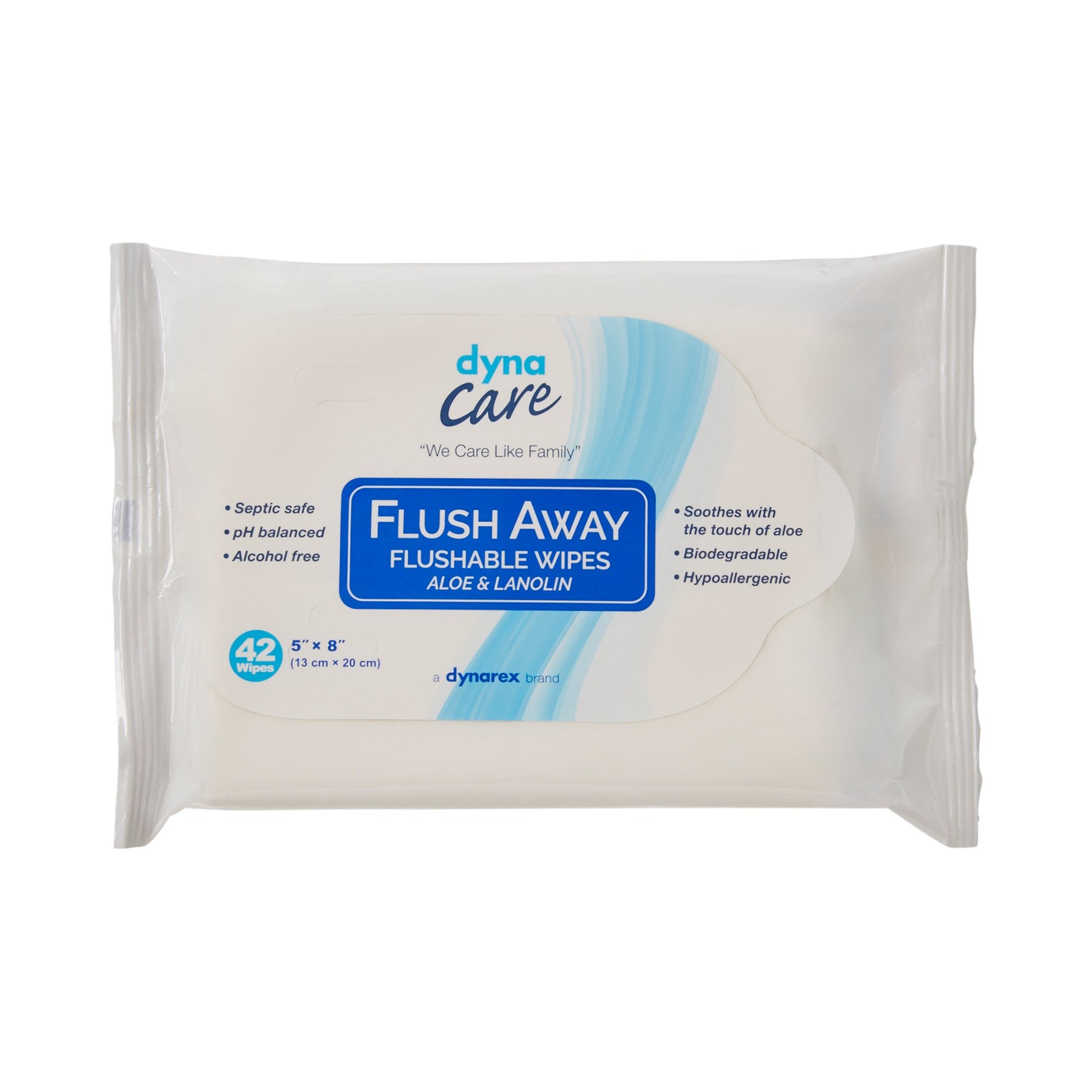 dynarex Scented Flushable Wipes, Soft Pack