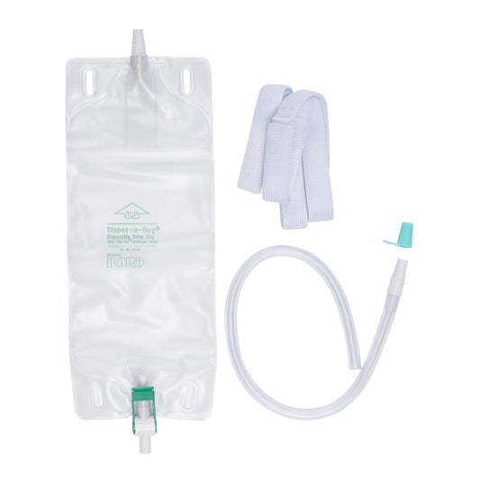Bard Dispoz-a-Bag Urinary Leg Bag, Flip-Flo™ Valve, 32 oz