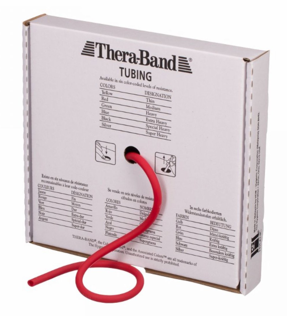 Exercise Resistance Tubing TheraBand Red 25 Foot Length Medium Resistance