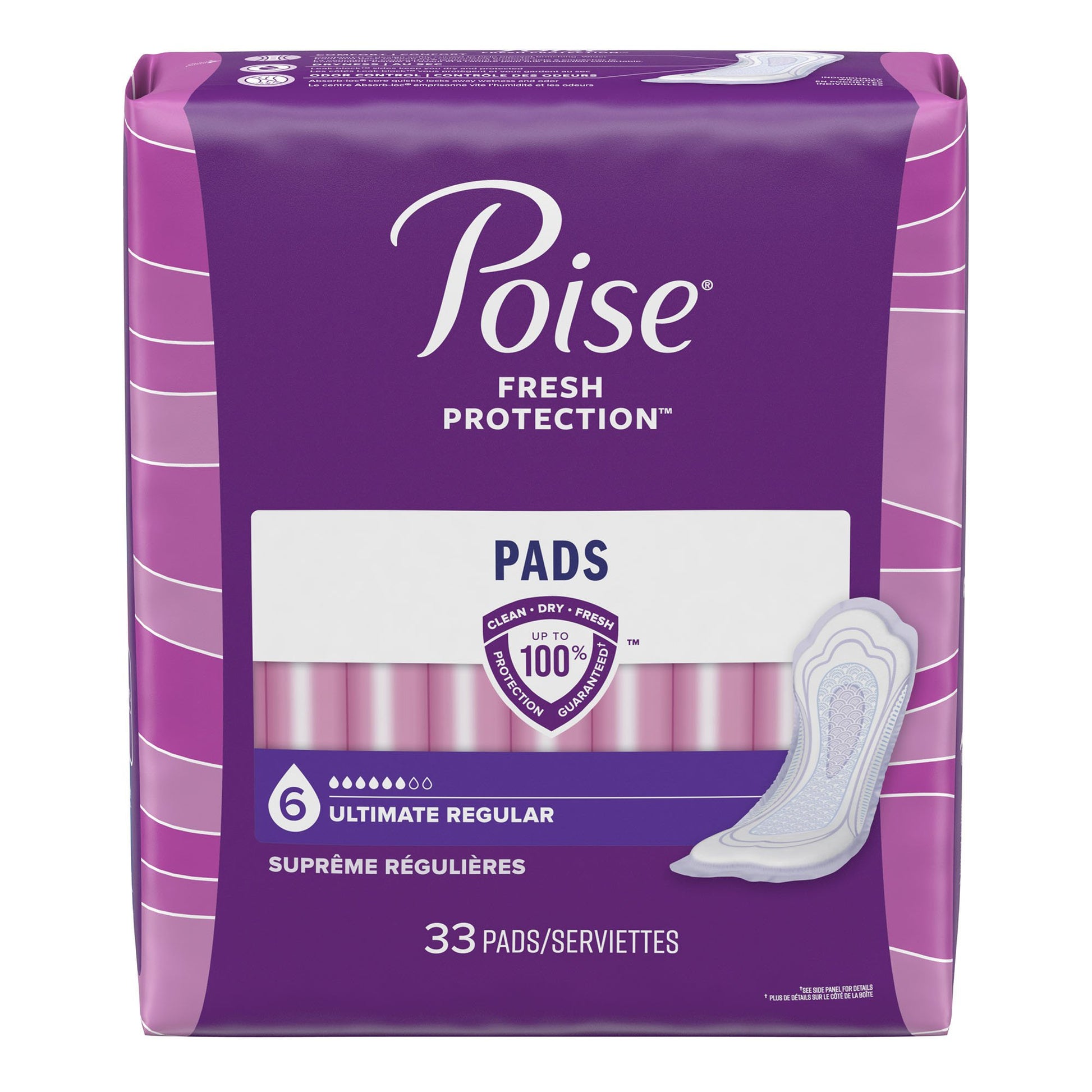Poise Bladder Control Pads, Heavy Absorbency