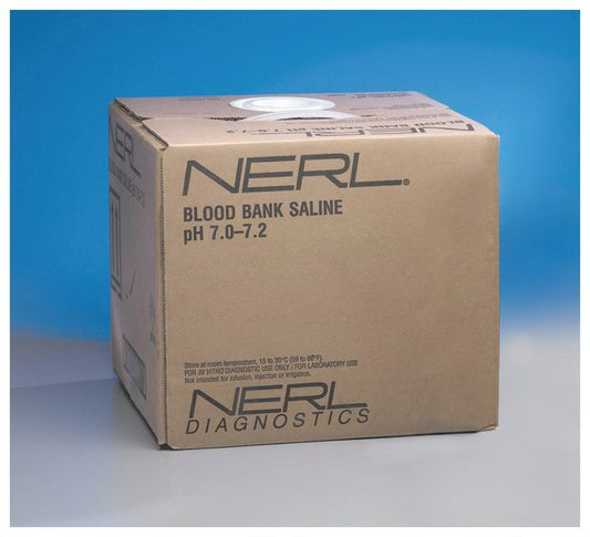 Immunohematology Reagent Thermo Scientific™ NERL™ Saline Blood Bank pH 7.0 to 7.2 10 Liter