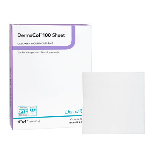 DermaCol™ 100 Collagen Dressing, 4 x 4 Inch