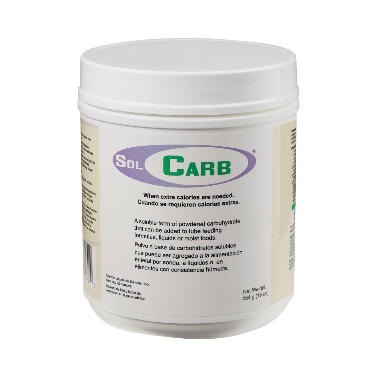 SolCarb Soluble Form of Powdered Carbohydrate, 454 Gram Jar – SurfMed
