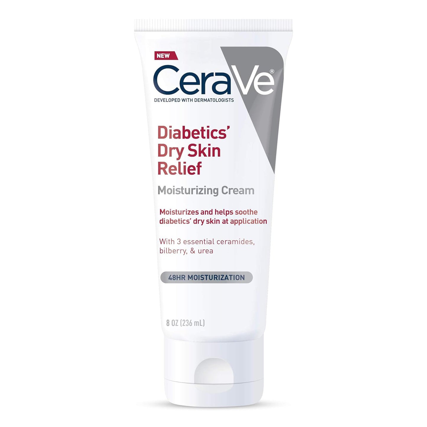 CeraVe Diabetics' Dry Skin Relief Moisturizing Cream, 8-ounce Tube